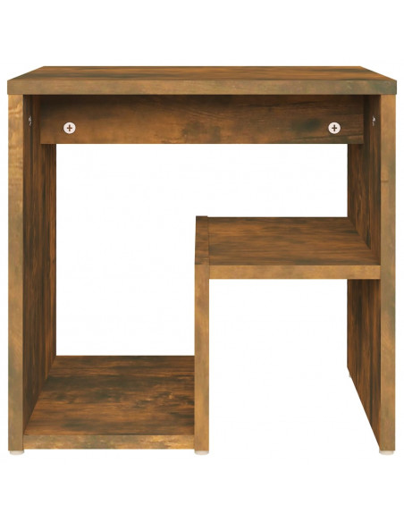 Comodini Rovere Fumo 2 pz 40x30x40 cm in Legno Multistrato