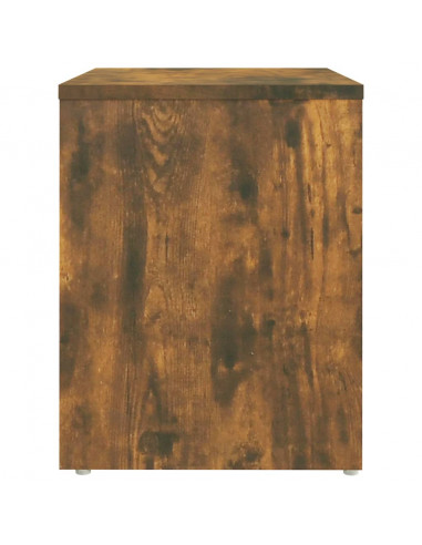 Comodini Rovere Fumo 2 pz 40x30x40 cm in Legno Multistrato