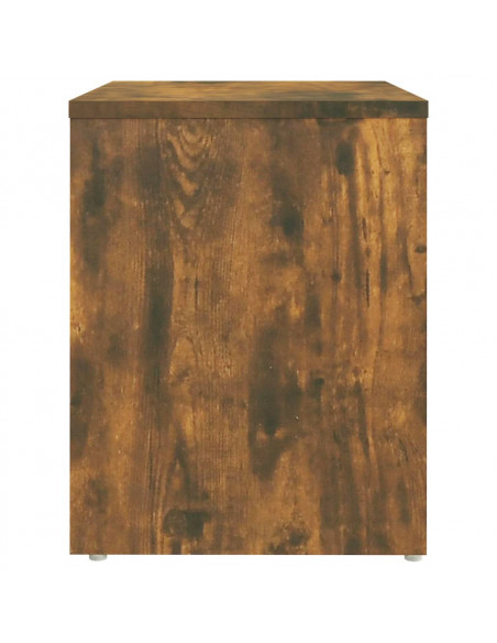 Comodini Rovere Fumo 2 pz 40x30x40 cm in Legno Multistrato