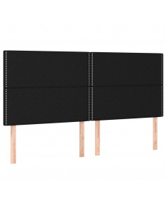 Giroletto a Molle con Materasso Nero 160x200 cm in Tessuto 2