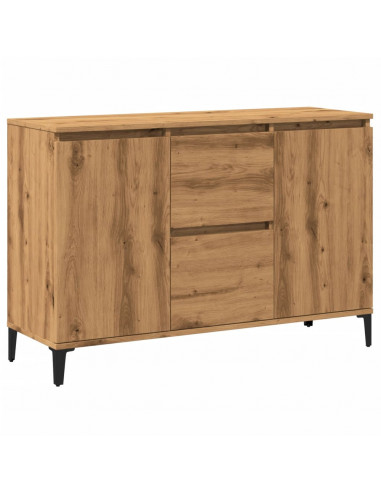 Credenza Rovere Artigianale 102x35x70 cm in Legno Multistrato