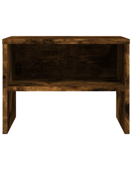 Comodino Rovere Fumo 40x30x30 cm Legno Multistrato