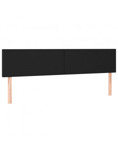 Giroletto a Molle con Materasso Nero 180x200 cm in Similpelle