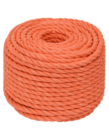 Corda da Lavoro Arancione 14 mm 50 m in Polipropilene