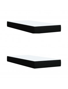 Giroletto a Molle con Materasso Nero 200x200 cm in Tessuto 2