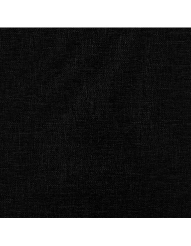 Giroletto a Molle con Materasso Nero 200x200 cm in Tessuto