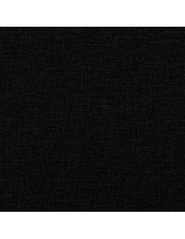 Giroletto a Molle con Materasso Nero 200x200 cm in Tessuto