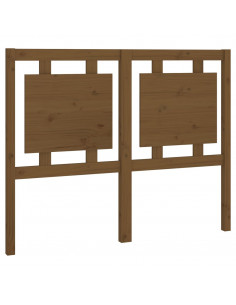 Testiera per Letto Marrone Miele 125,5x4x100cm in Pino Massello 2