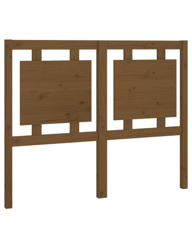 Testiera per Letto Marrone Miele 125,5x4x100cm in Pino Massello