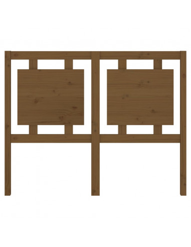 Testiera per Letto Marrone Miele 125,5x4x100cm in Pino Massello