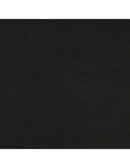 Giroletto a Molle con Materasso Nero 200x200 cm in Velluto