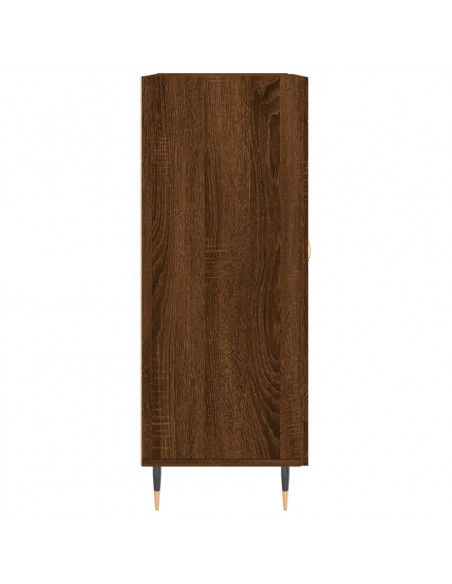 Credenza Rovere Marrone 69,5x34x90 cm in Legno Multistrato