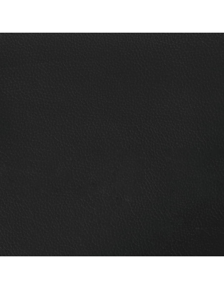 Giroletto a Molle con Materasso Nero 90x190 cm in Similpelle