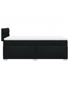 Giroletto a Molle con Materasso Nero 90x190 cm in Tessuto 2