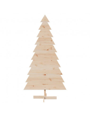 Albero di Natale Decorativo in Legno 180 cm Legno Massello Pino