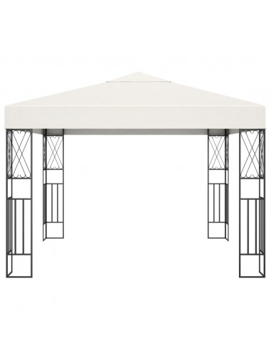 Gazebo 3x3 m Crema in Tessuto