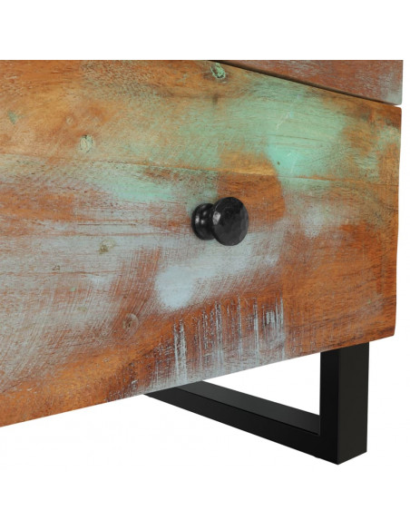 Comodino 40x33x46 cm in Legno Massello di Recupero