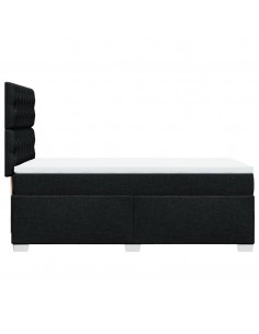 Giroletto a Molle con Materasso Nero 90x200 cm in Tessuto 2