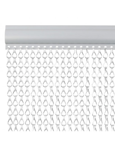 Zanzariera da Porta a Catena 100x200 cm in Alluminio