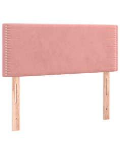 Giroletto a Molle con Materasso Rosa 100x200 cm in Velluto 2