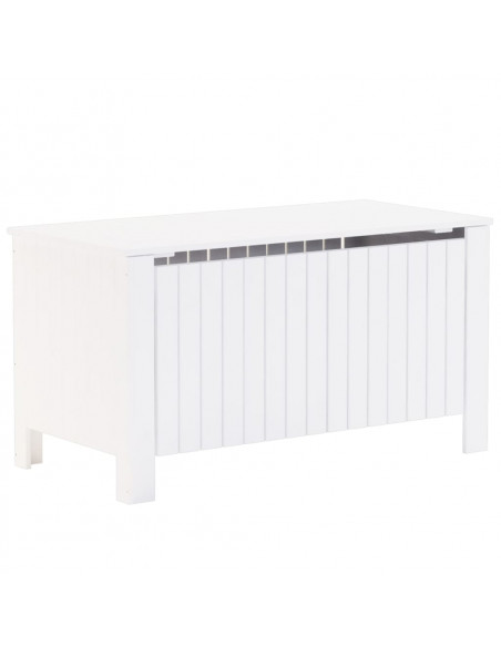 Contenitore con Coperchio RANA Bianco 100x49x54cm Massello Pino