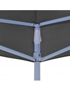 Tetto per Tendone per Feste 4x3 m Antracite 270 g/m²