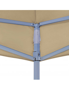 Tetto per Tendone per Feste 4x3 m Beige 270 g/m²