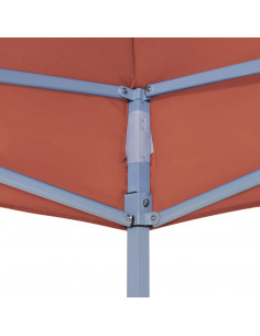 Tetto per Tendone per Feste 4x3 m Terracotta 270 g/m²