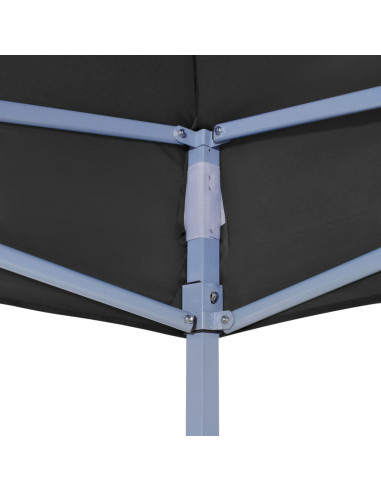 Tetto per Tendone per Feste 4x3 m Nero 270 g/m²