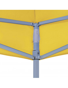 Tetto per Tendone per Feste 4x3 m Giallo 270 g/m²