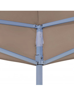 Tetto per Tendone per Feste 4,5x3 m Grigio Talpa 270 g/m²