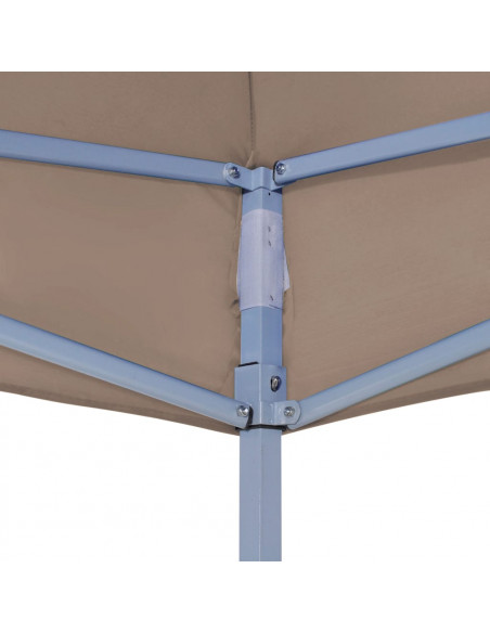Tetto per Tendone per Feste 4,5x3 m Grigio Talpa 270 g/m²