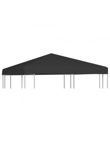 Copertura Superiore per Gazebo 270 g/m² 3x3 m Nera