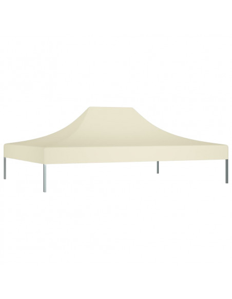 Tetto per Tendone per Feste 4x3 m Crema 270 g/m²
