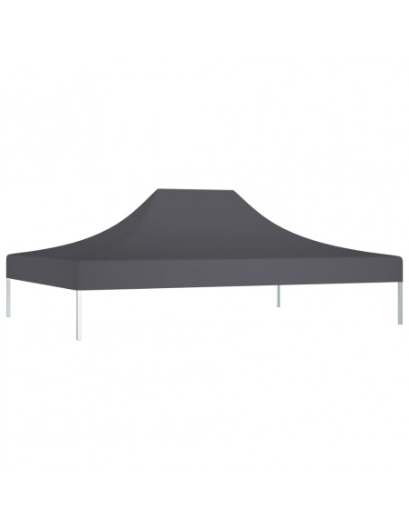 Tetto per Tendone per Feste 4x3 m Antracite 270 g/m²