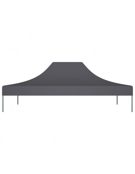 Tetto per Tendone per Feste 4x3 m Antracite 270 g/m²