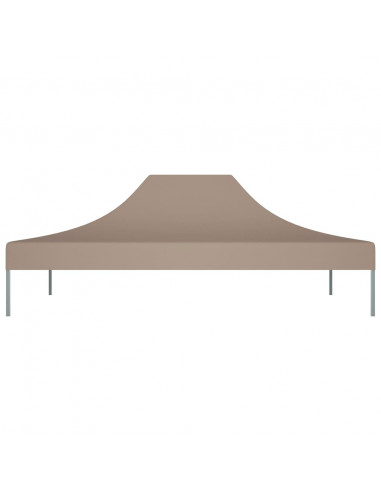 Tetto per Tendone per Feste 4x3 m Grigio Talpa 270 g/m²