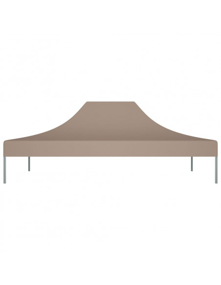 Tetto per Tendone per Feste 4x3 m Grigio Talpa 270 g/m²