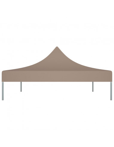 Tetto per Tendone per Feste 4x3 m Grigio Talpa 270 g/m²