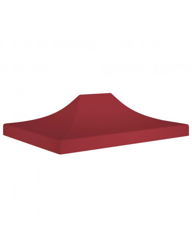 Tetto per Tendone per Feste 4x3 m Rosso Borgogna 270 g/m²