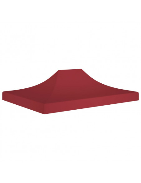 Tetto per Tendone per Feste 4x3 m Rosso Borgogna 270 g/m²