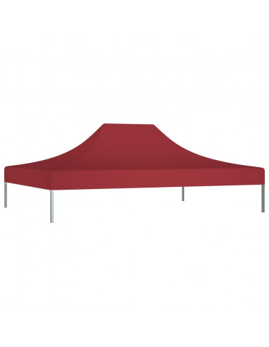 Tetto per Tendone per Feste 4x3 m Rosso Borgogna 270 g/m²