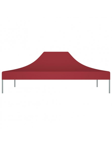 Tetto per Tendone per Feste 4x3 m Rosso Borgogna 270 g/m²