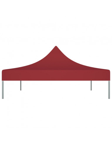 Tetto per Tendone per Feste 4x3 m Rosso Borgogna 270 g/m²