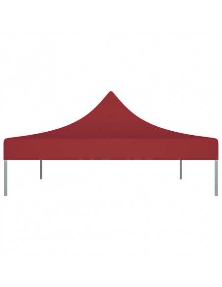 Tetto per Tendone per Feste 4x3 m Rosso Borgogna 270 g/m²