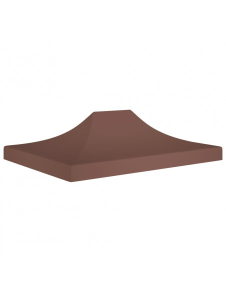 Tetto per Tendone per Feste 4x3 m Marrone 270 g/m²