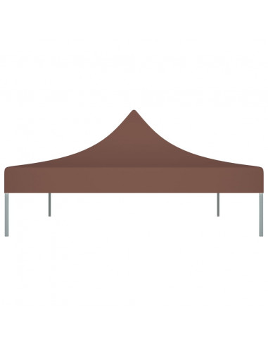 Tetto per Tendone per Feste 4x3 m Marrone 270 g/m²