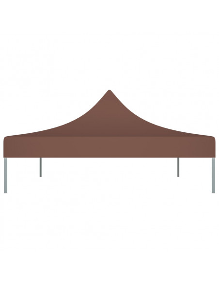 Tetto per Tendone per Feste 4x3 m Marrone 270 g/m²