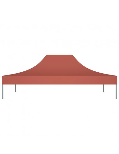 Tetto per Tendone per Feste 4x3 m Terracotta 270 g/m²