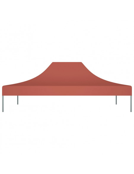 Tetto per Tendone per Feste 4x3 m Terracotta 270 g/m²
